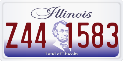IL license plate Z441583