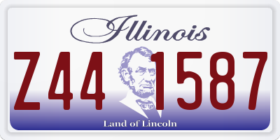 IL license plate Z441587
