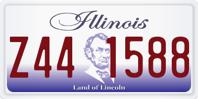 IL license plate Z441588