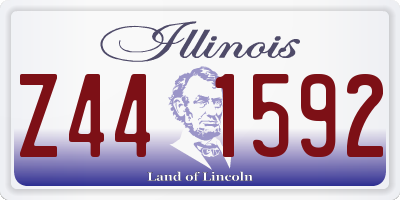 IL license plate Z441592