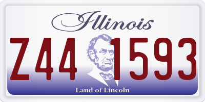 IL license plate Z441593