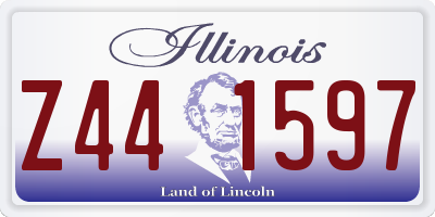 IL license plate Z441597