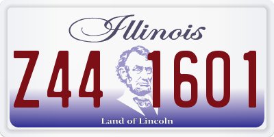 IL license plate Z441601