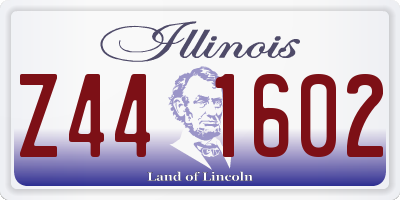 IL license plate Z441602