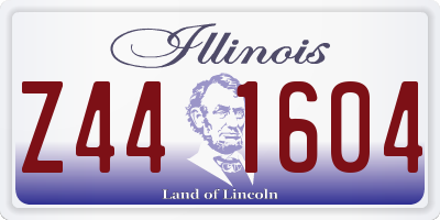 IL license plate Z441604