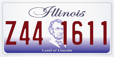 IL license plate Z441611