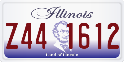 IL license plate Z441612