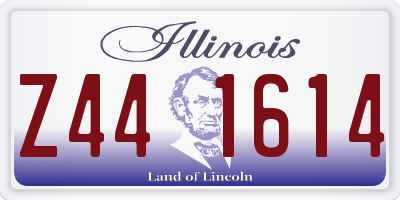 IL license plate Z441614