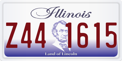 IL license plate Z441615