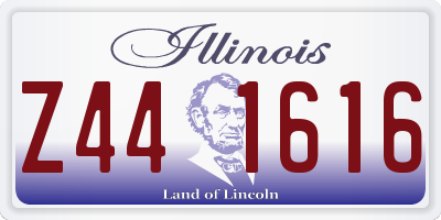 IL license plate Z441616