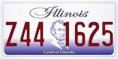 IL license plate Z441625