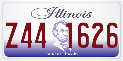 IL license plate Z441626