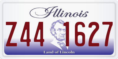IL license plate Z441627