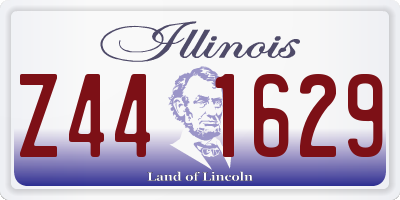 IL license plate Z441629