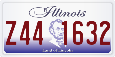 IL license plate Z441632