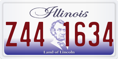 IL license plate Z441634