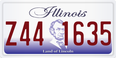 IL license plate Z441635