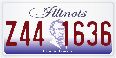 IL license plate Z441636
