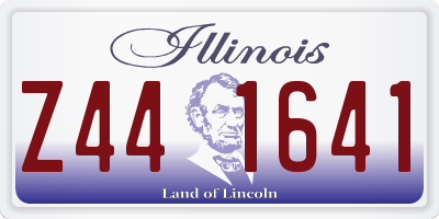 IL license plate Z441641