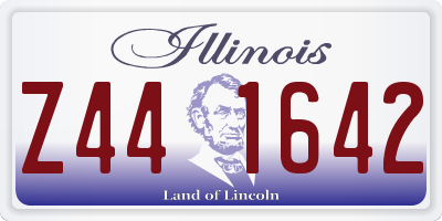 IL license plate Z441642