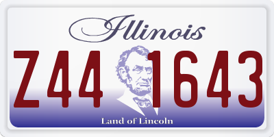 IL license plate Z441643