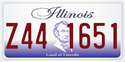 IL license plate Z441651