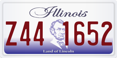 IL license plate Z441652