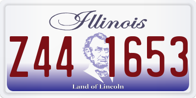 IL license plate Z441653