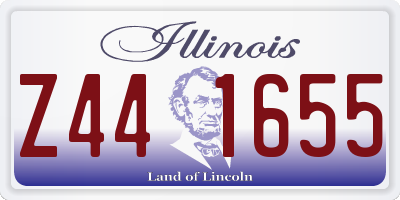 IL license plate Z441655