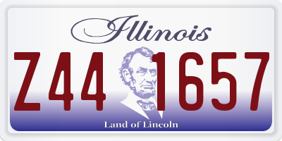 IL license plate Z441657
