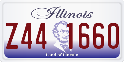 IL license plate Z441660