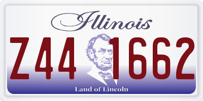 IL license plate Z441662