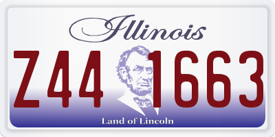 IL license plate Z441663