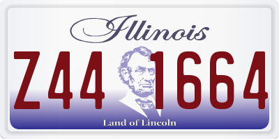 IL license plate Z441664