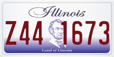 IL license plate Z441673