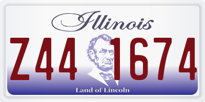 IL license plate Z441674
