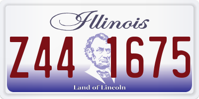 IL license plate Z441675