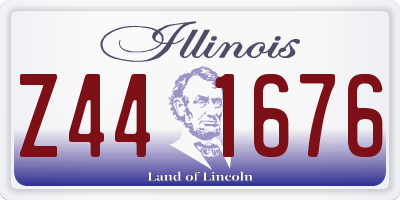 IL license plate Z441676