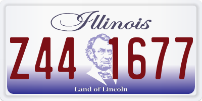 IL license plate Z441677