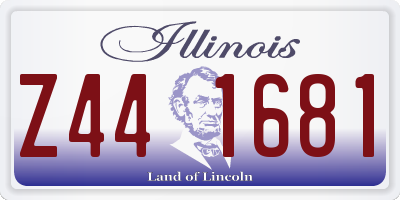 IL license plate Z441681
