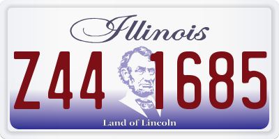 IL license plate Z441685