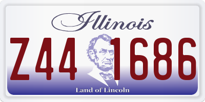 IL license plate Z441686