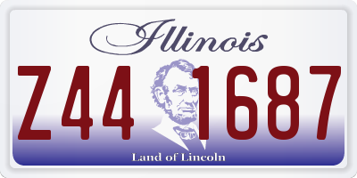 IL license plate Z441687