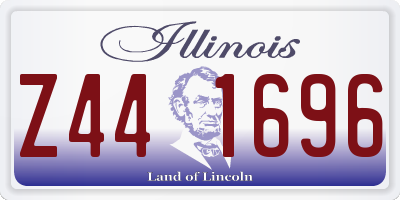 IL license plate Z441696