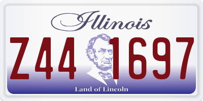 IL license plate Z441697