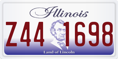 IL license plate Z441698