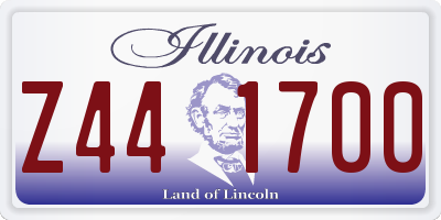 IL license plate Z441700