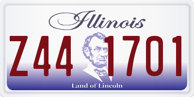 IL license plate Z441701