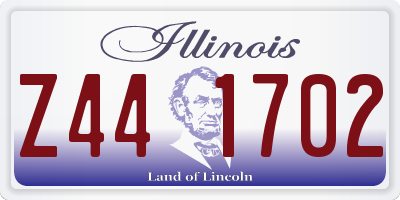 IL license plate Z441702