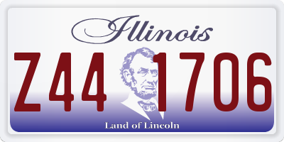 IL license plate Z441706